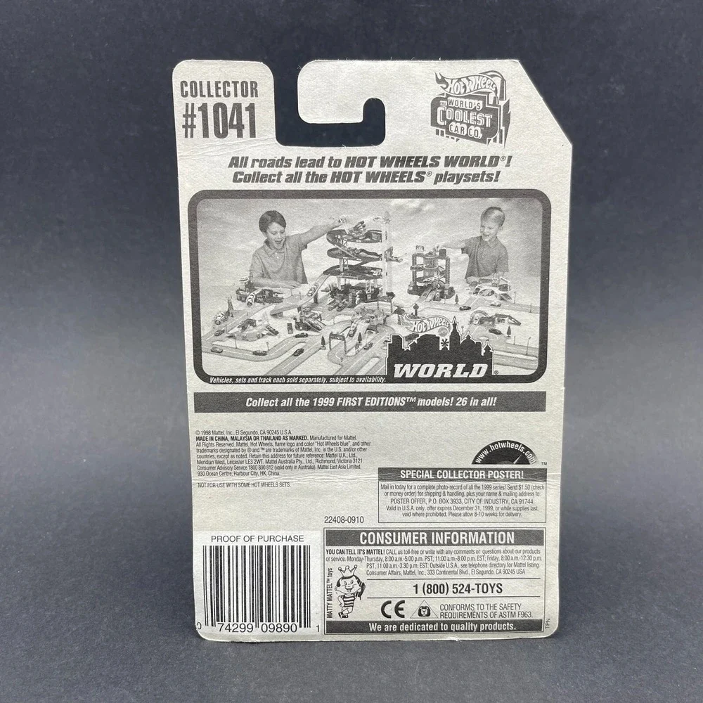 Hot‎ Wheels 1998 Super Comp Dragster Drag Silver Car Diecast 1/64 Scale #1041